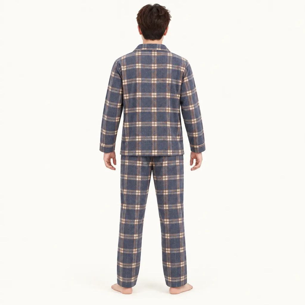Pyjama À Carreaux Homme En Coton – vue 2 | le Juste Pyjama