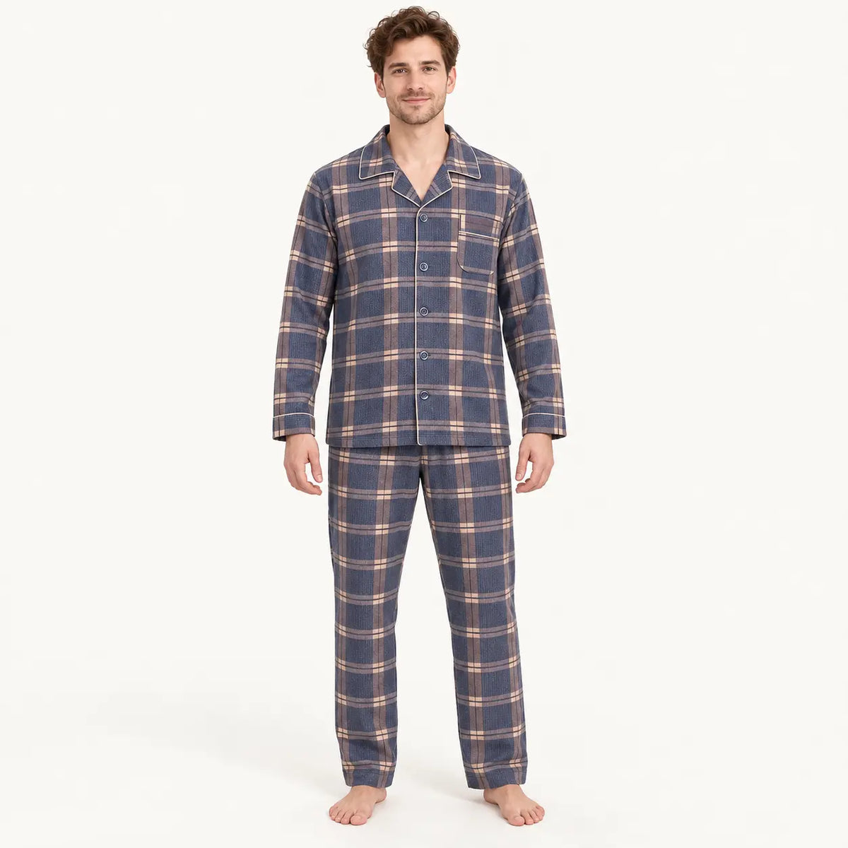 Pyjama À Carreaux Homme En Coton | le Juste Pyjama