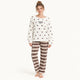 Pyjama Chaud Femme En Flanelle Chaude À Motifs Cœurs | le Juste Pyjama