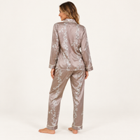 Pyjama En Satin Femme Imprimé Floral – vue 2 | le Juste Pyjama