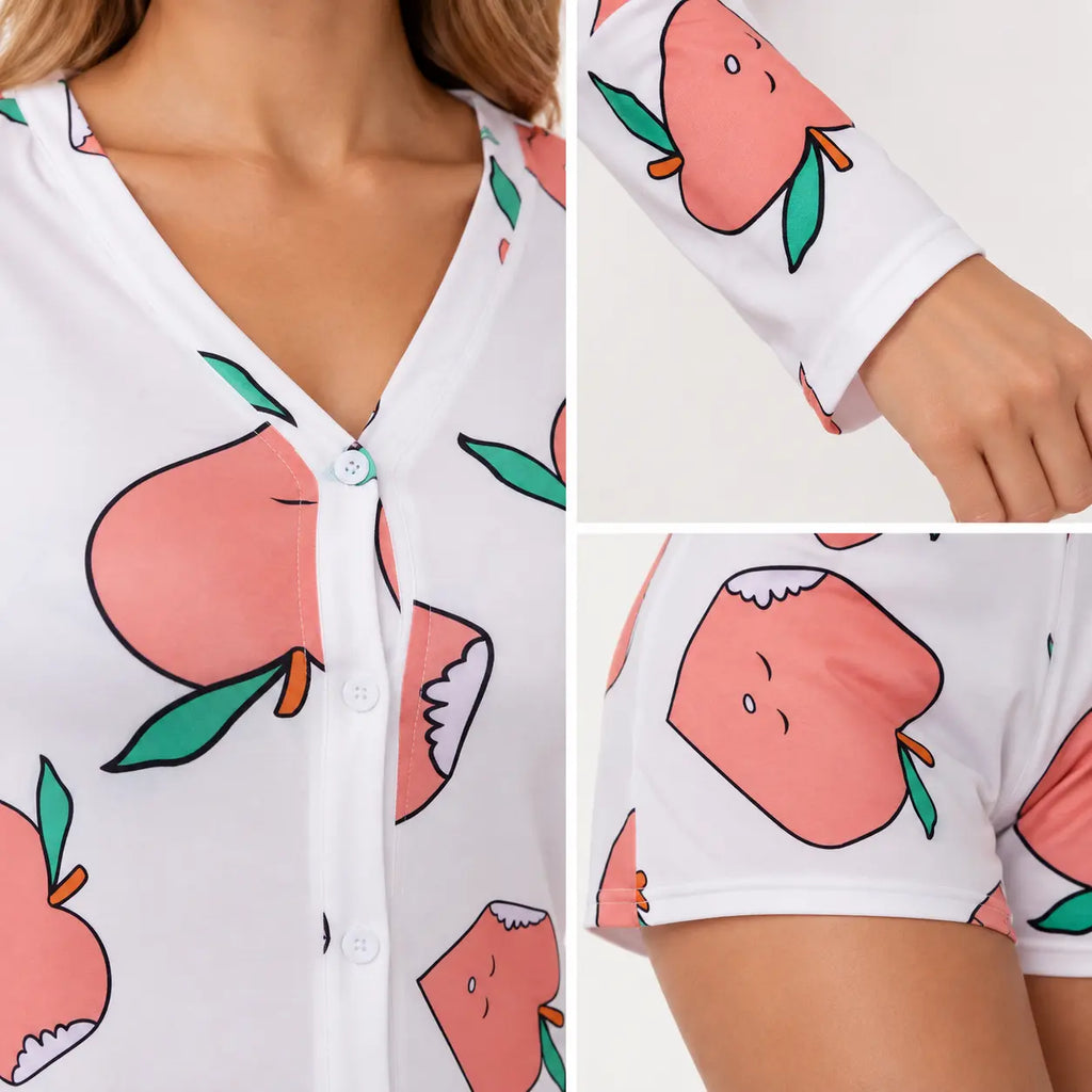 Pyjama Combi-Short De Nuit Moulant – vue 4 | le Juste Pyjama