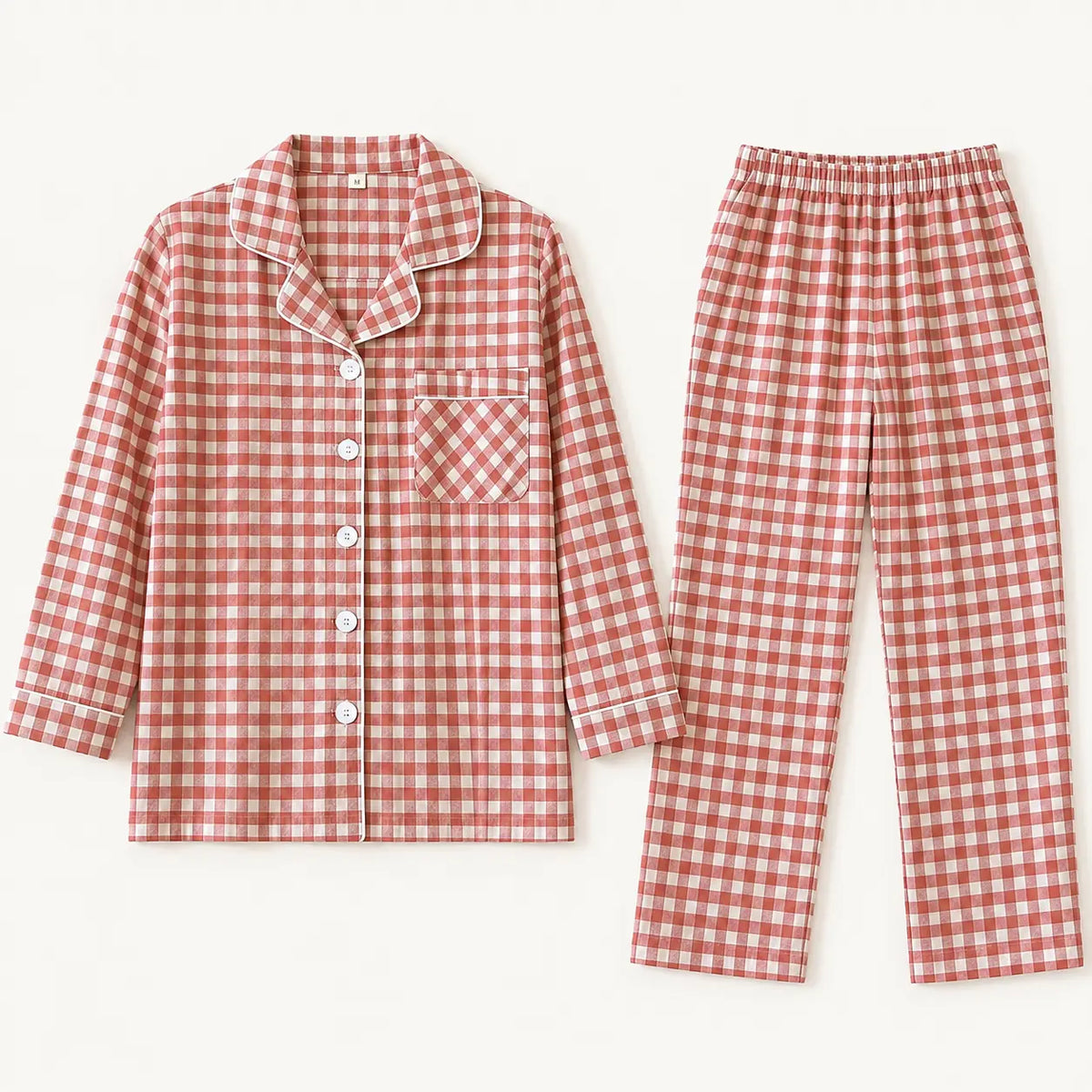 Pyjama Coton Femme À Carreaux – vue 5 | le Juste Pyjama