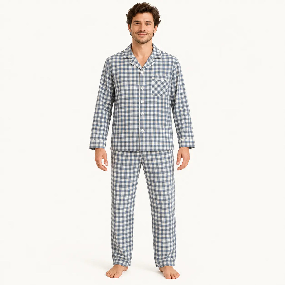 Pyjama Coton Femme À Carreaux – vue 7 | le Juste Pyjama
