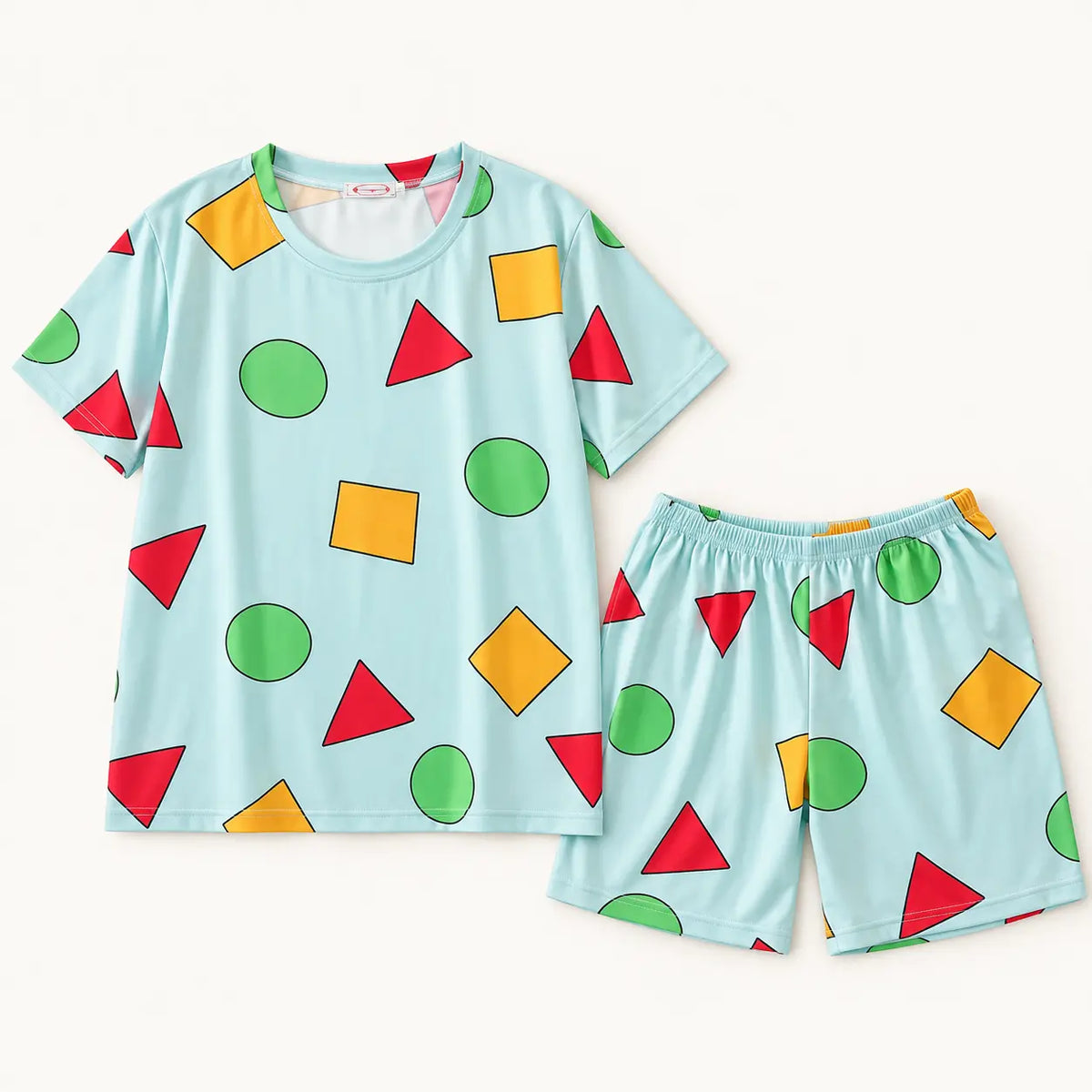 Pyjama Couple Coton Imprimé Formes Colorées – vue 8 | le Juste Pyjama