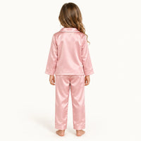 Pyjama De Printemps En Satin Rose – vue 2 | le Juste Pyjama
