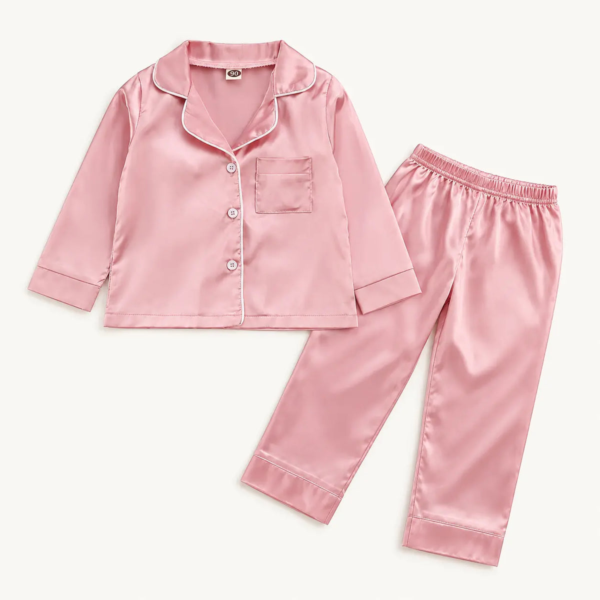 Pyjama De Printemps En Satin Rose – vue 5 | le Juste Pyjama