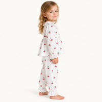Pyjama En Coton Avec Dentelle Motif Cerises – vue 3 | le Juste Pyjama