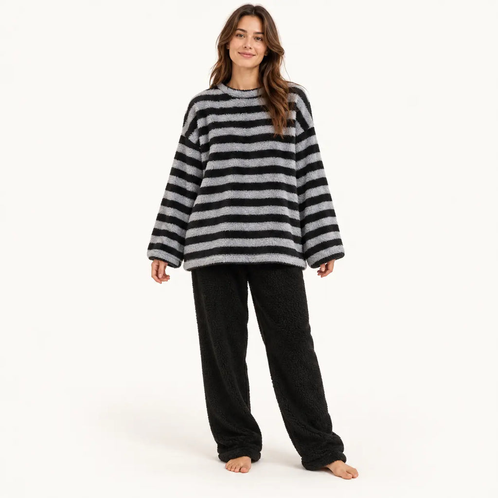 Pyjama En Flanelle Rayé – vue 7 | le Juste Pyjama