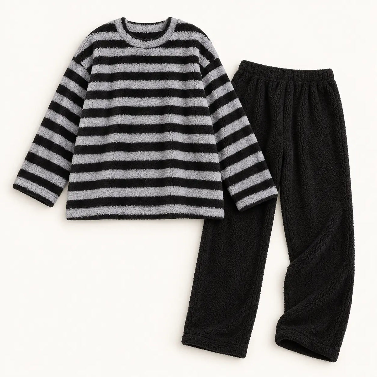 Pyjama En Flanelle Rayé – vue 8 | le Juste Pyjama