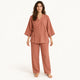 Pyjama En Gaze De Coton Terracotta | le Juste Pyjama