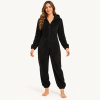 Pyjama En Polaire Femme Pelucheuse À Capuche | le Juste Pyjama