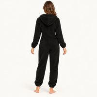 Pyjama En Polaire Femme Pelucheuse À Capuche – vue 2 | le Juste Pyjama