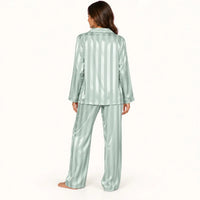 Pyjama En Satin À Rayures – vue 2 | le Juste Pyjama
