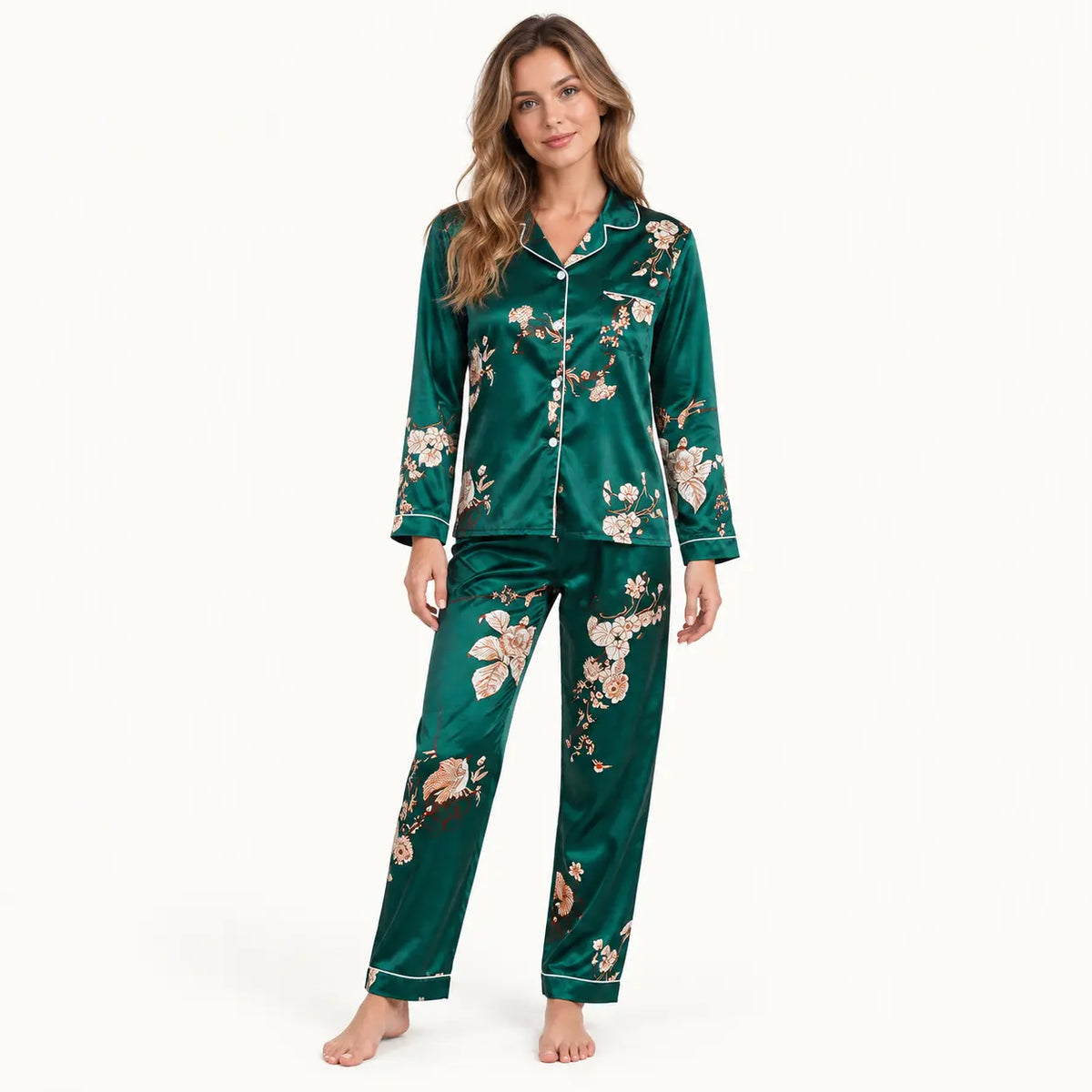 Pyjama En Satin Vert | le Juste Pyjama