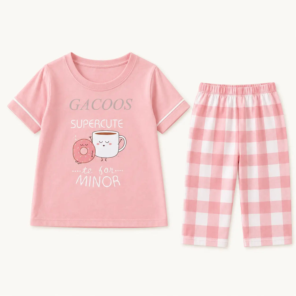 Pyjama Enfant Ado Coton Manches Courtes Été – vue 7 | le Juste Pyjama