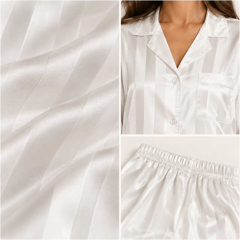 Pyjama Ensemble En Satin – vue 4 | le Juste Pyjama