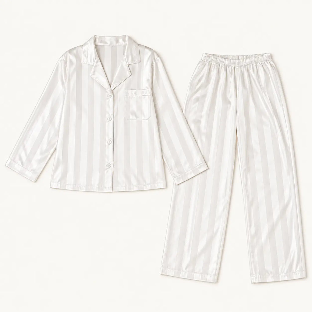 Pyjama Ensemble En Satin – vue 5 | le Juste Pyjama