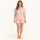 Pyjama Femmes À Carreaux Vichy Rose Et Blanc | le Juste Pyjama
