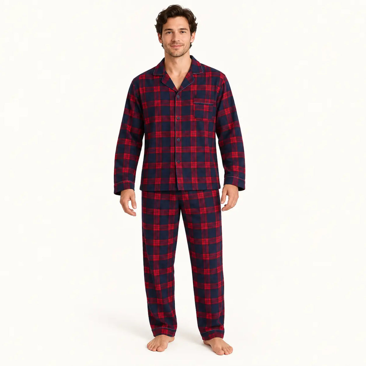 Pyjama Flanelle Coton À Carreaux | le Juste Pyjama