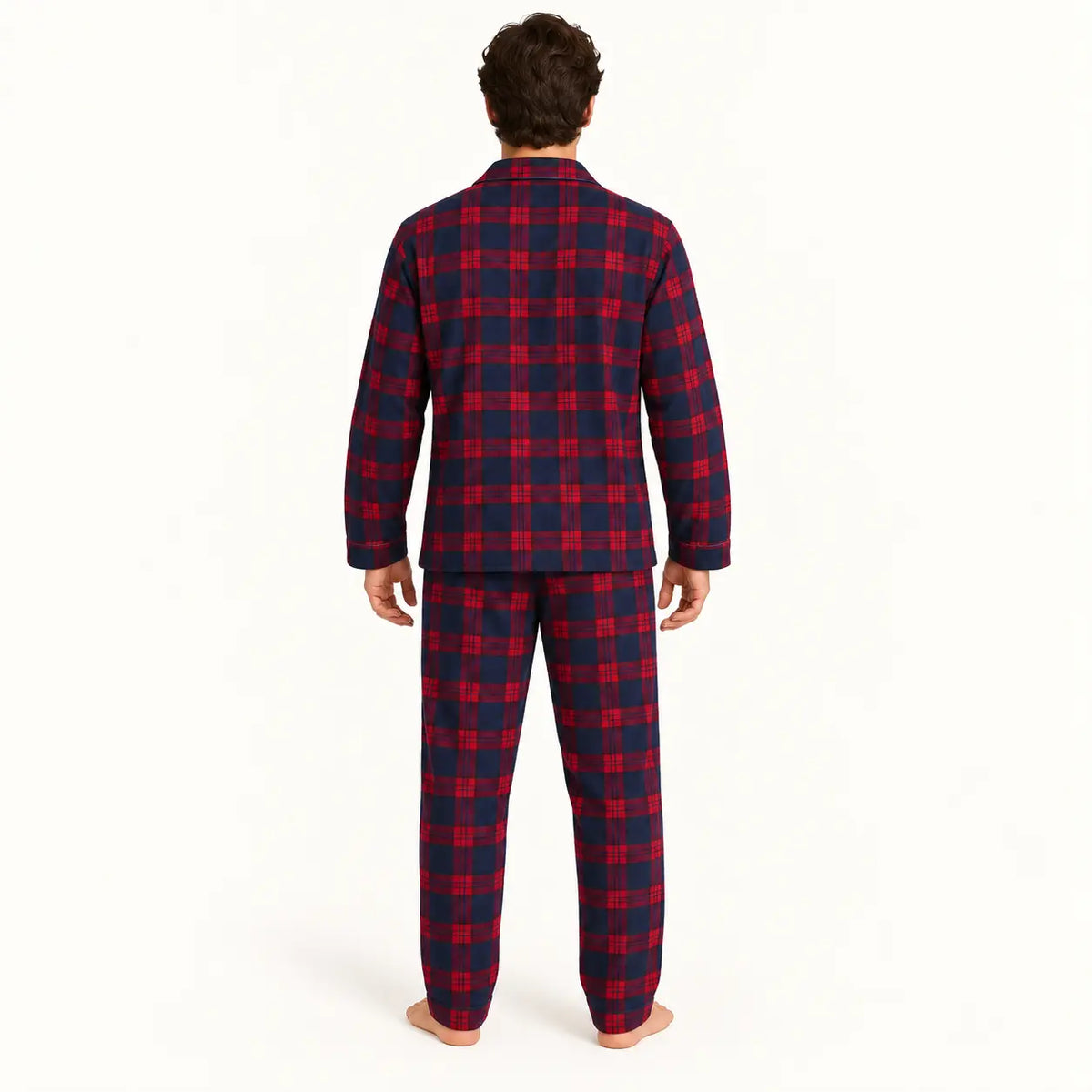Pyjama Flanelle Coton À Carreaux – vue 2 | le Juste Pyjama