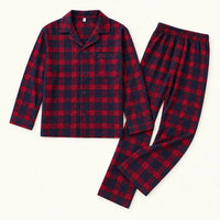 Pyjama Flanelle Coton À Carreaux – vue 5 | le Juste Pyjama