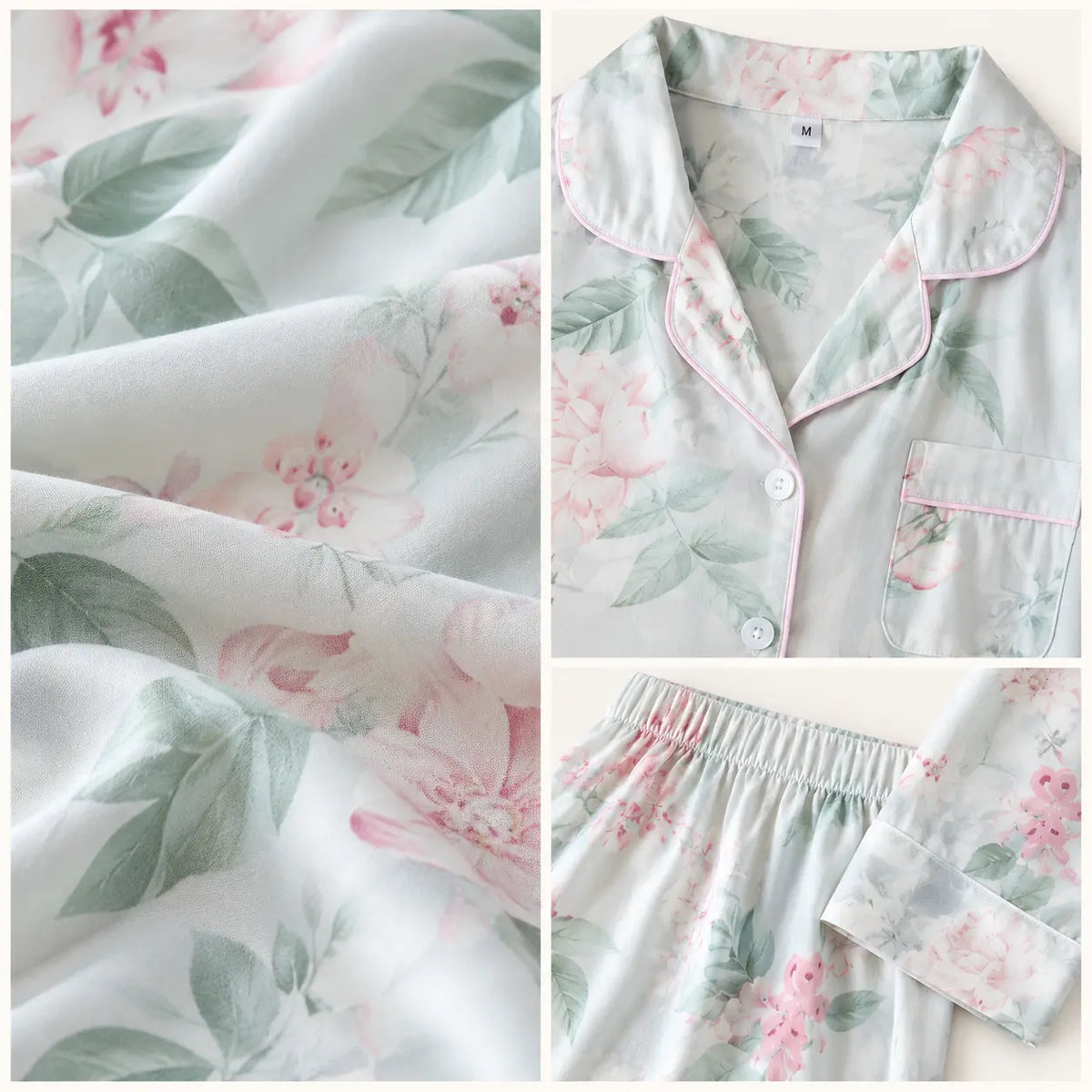 Pyjama Gaze De Coton Floral – vue 4 | le Juste Pyjama