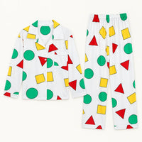 Pyjama Hiver Pour Femme Motif Géométrique Col À Revers – vue 5 | le Juste Pyjama