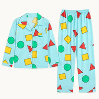 Pyjama Hiver Pour Femme Motif Géométrique Col À Revers – vue 6 | le Juste Pyjama