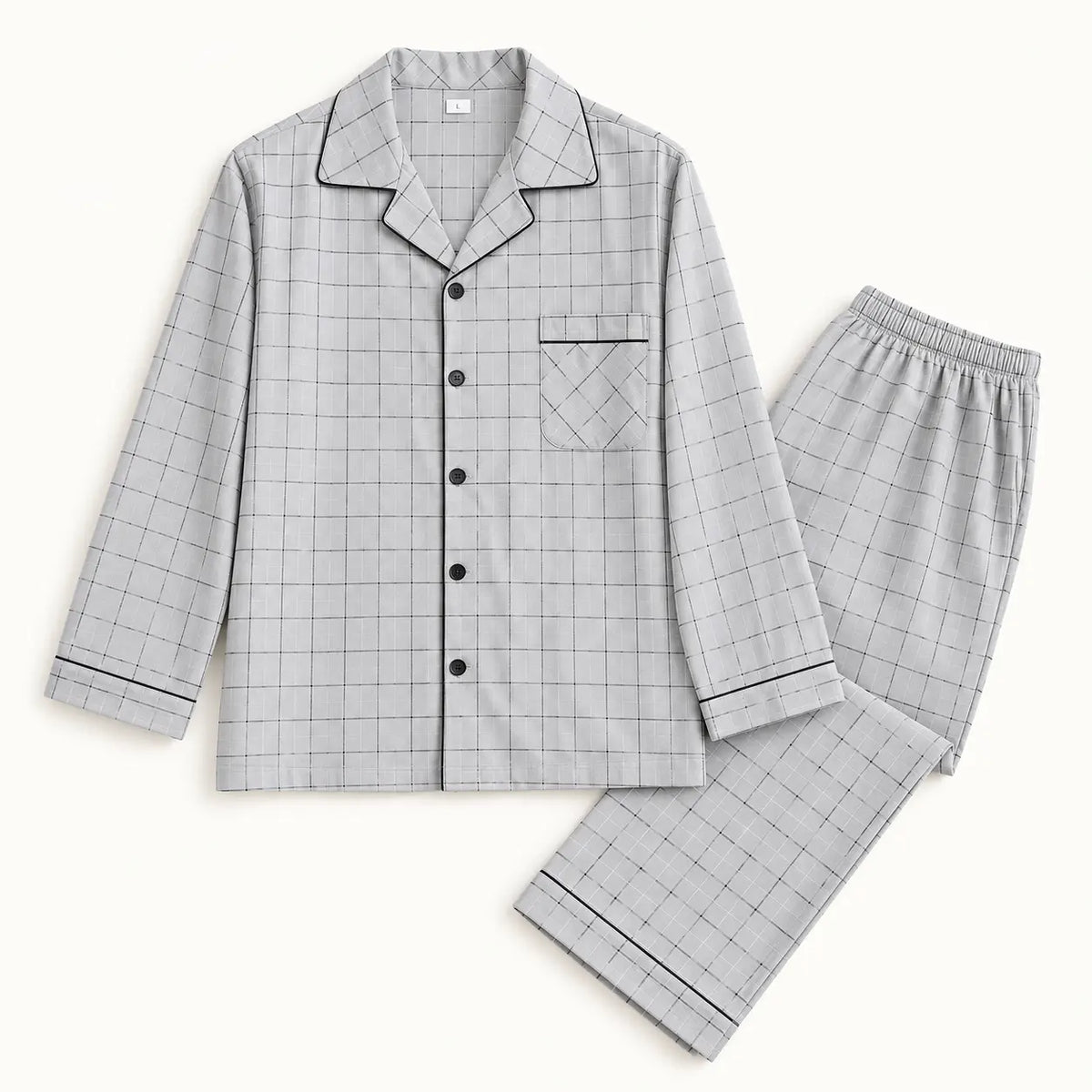 Pyjama Homme Coton Carreaux – vue 6 | le Juste Pyjama