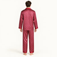 Pyjama Long Homme En Satin – vue 2 | le Juste Pyjama