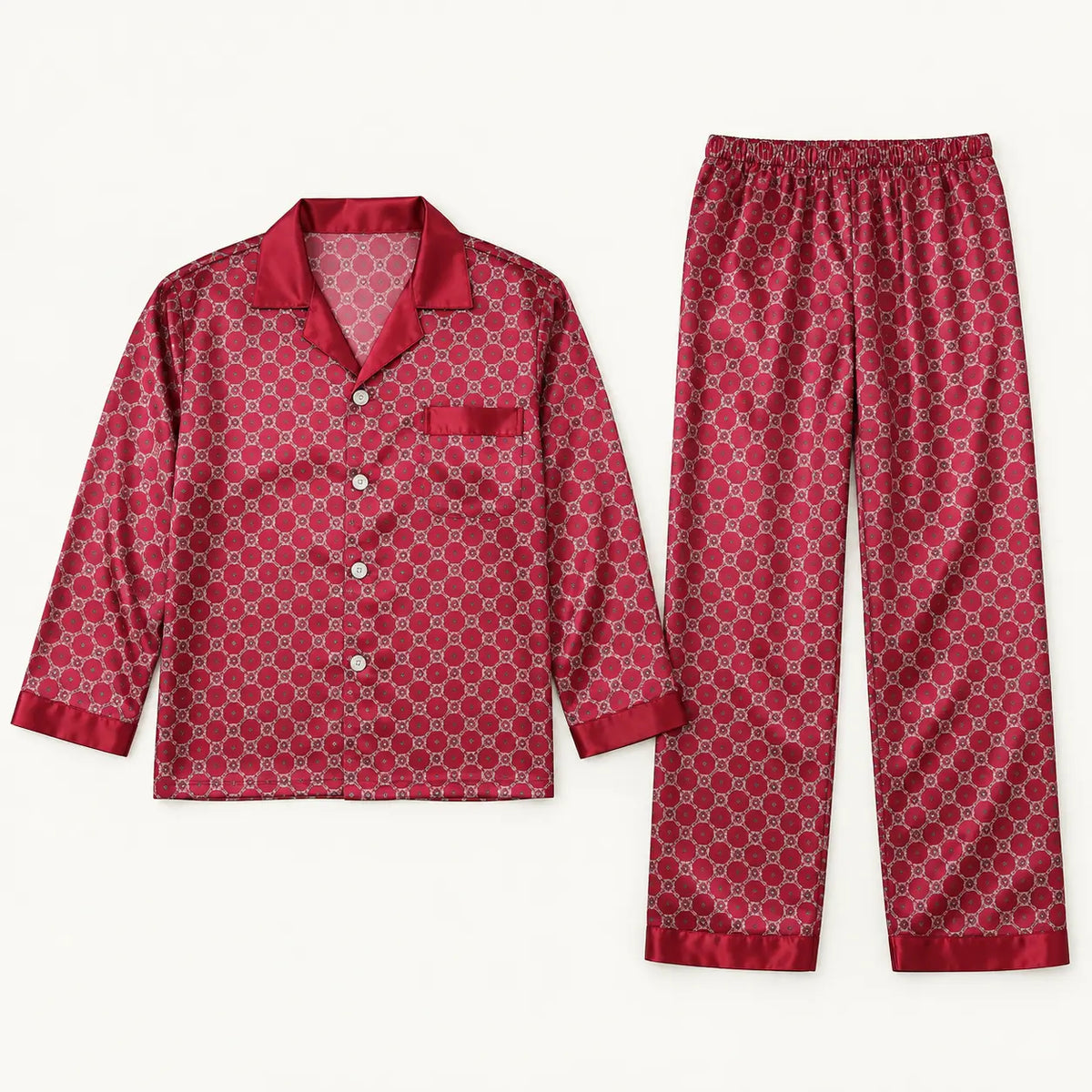 Pyjama Long Homme En Satin – vue 5 | le Juste Pyjama