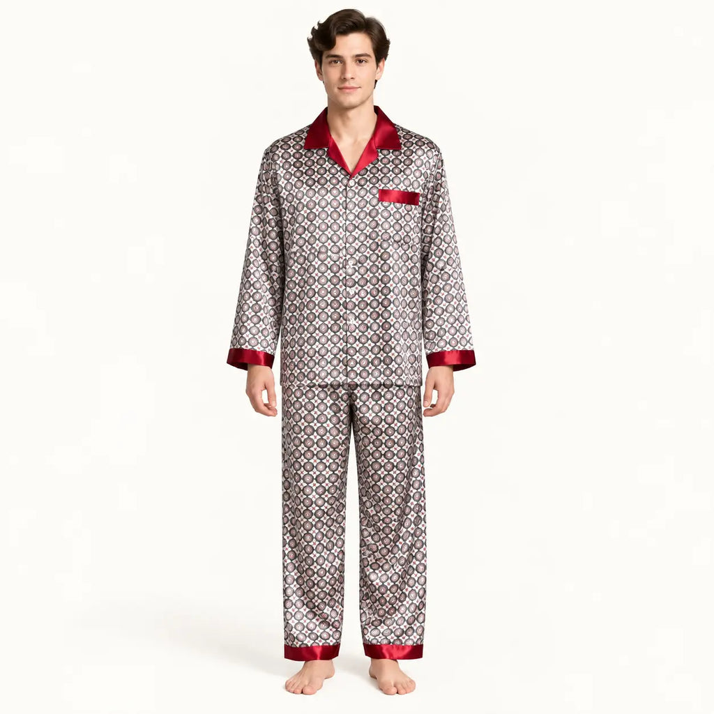 Pyjama Long Homme En Satin – vue 7 | le Juste Pyjama
