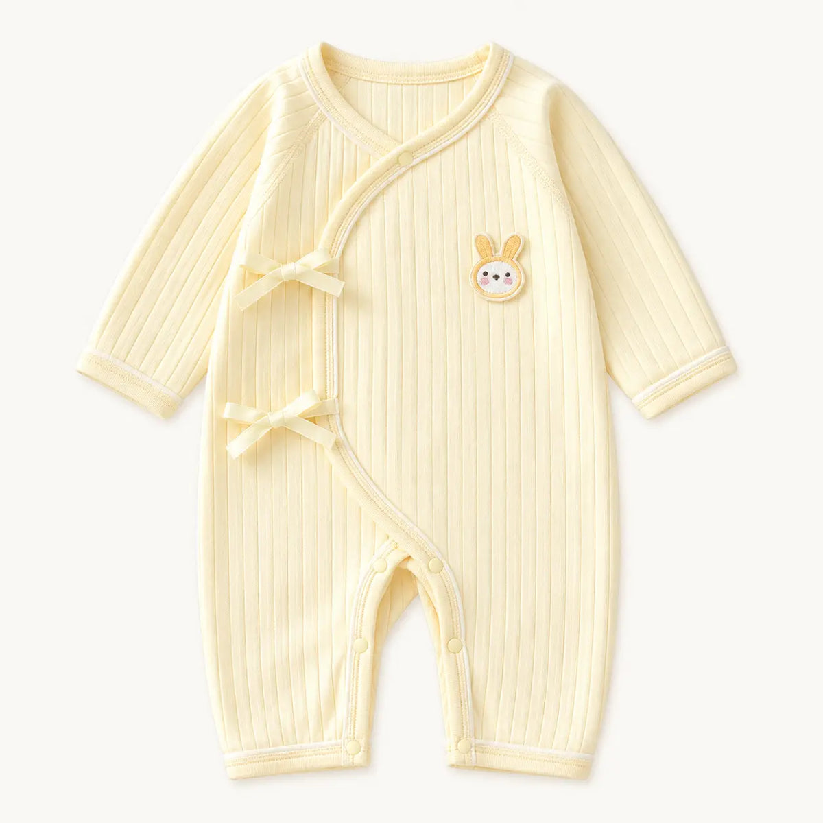 Pyjama Naissance Bébé En Coton À Nouettes – vue 7 | le Juste Pyjama