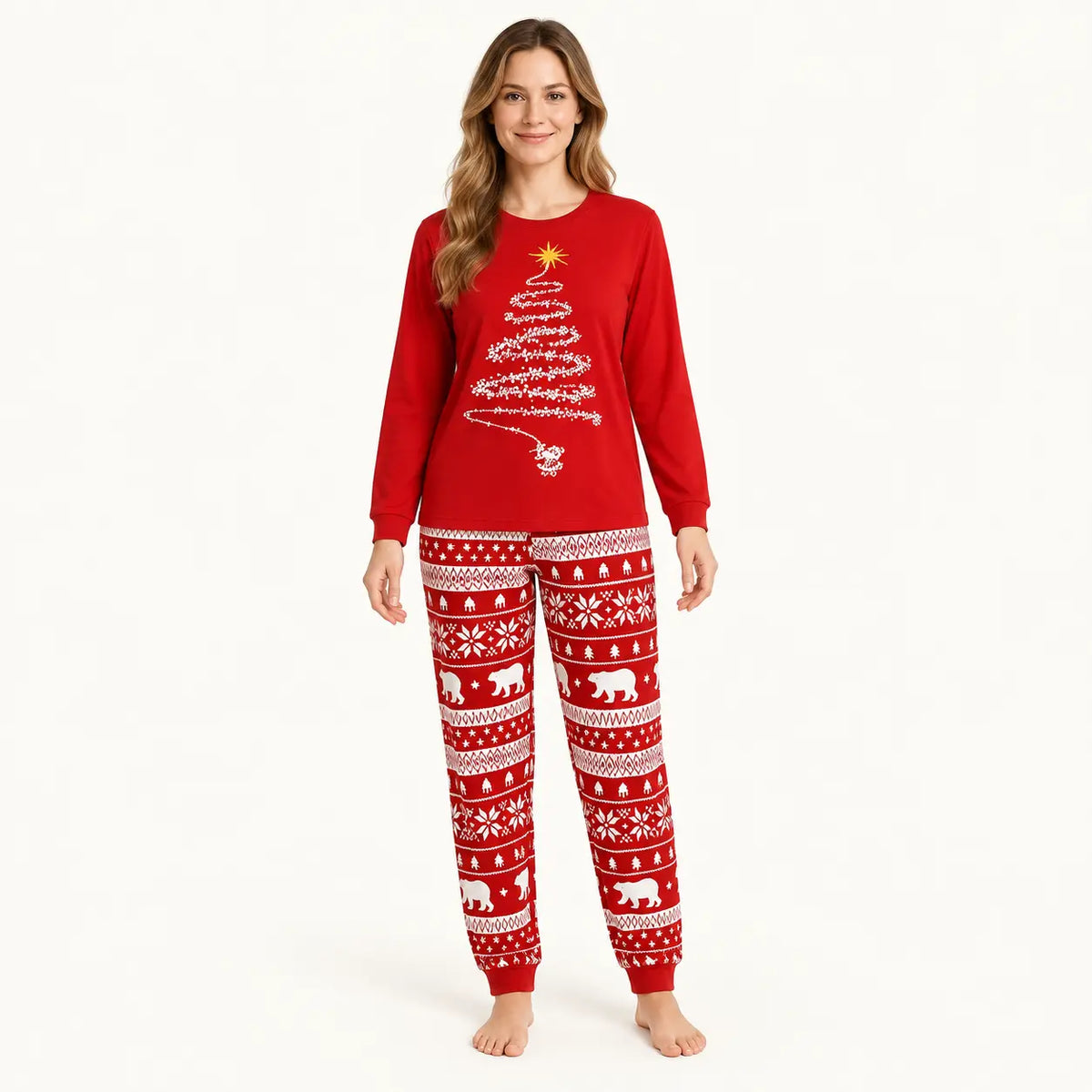 Pyjama Pour Noël Assorti Pour La Famille Thème | le Juste Pyjama