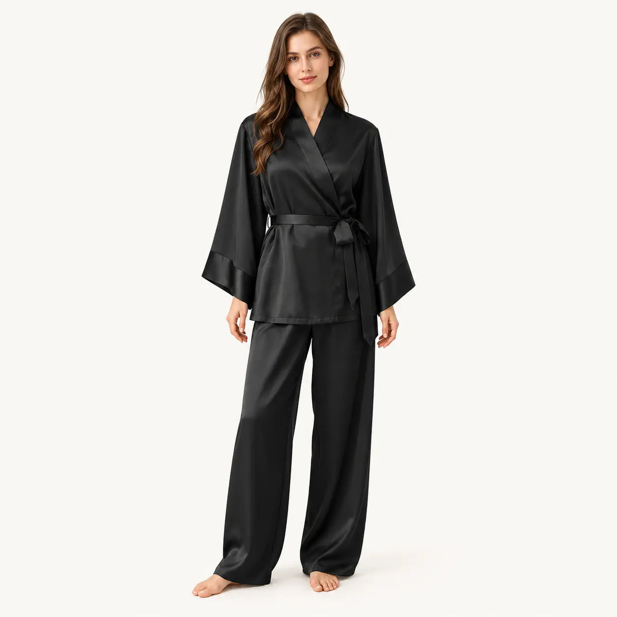 Pyjama Satin Col En V | le Juste Pyjama
