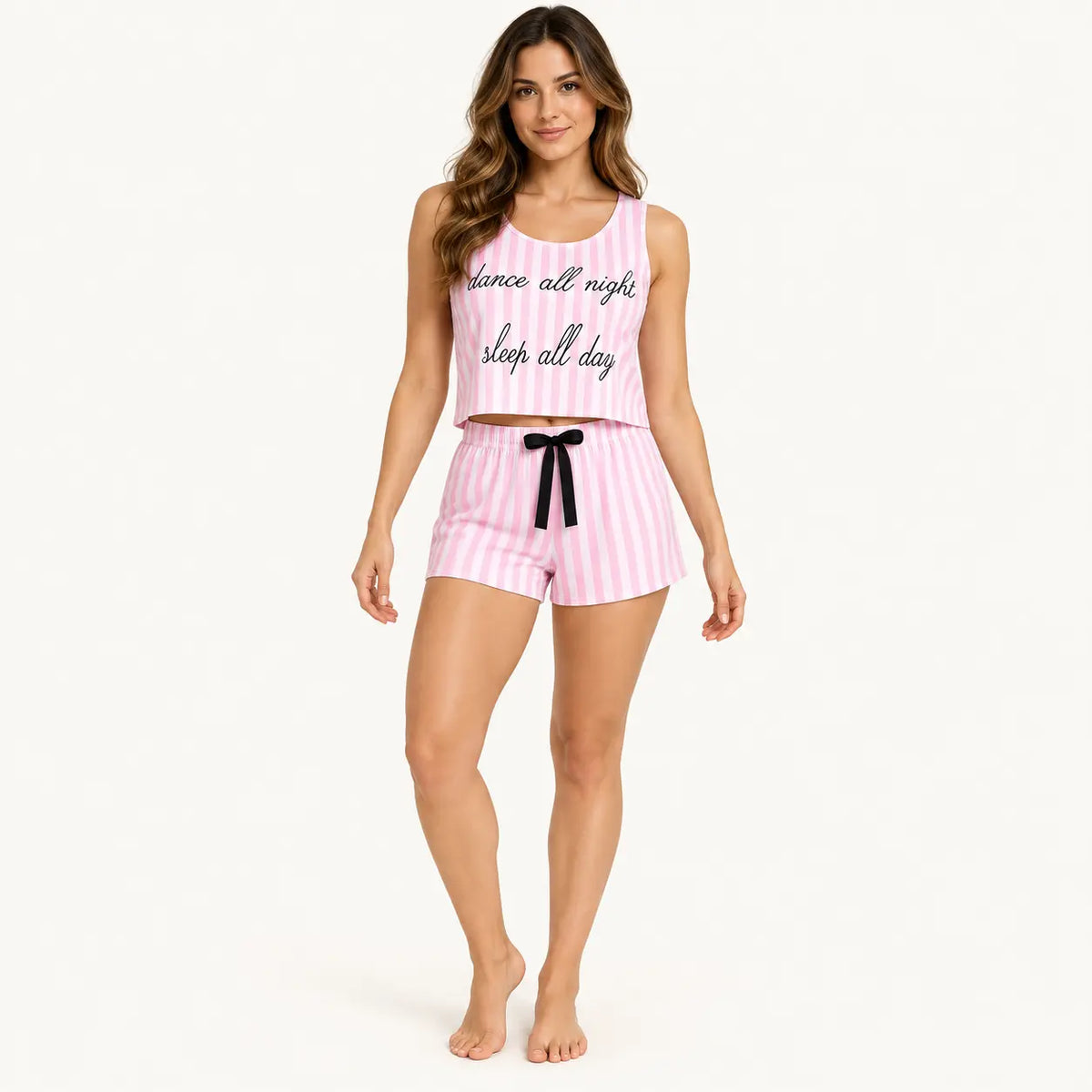Pyjama Sexy Rayé Rose | le Juste Pyjama