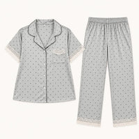 Pyjama Soie Synthétique Satiné À Pois – vue 5 | le Juste Pyjama
