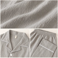 Pyjama Stylé Homme Gris Clair Uni – vue 4 | le Juste Pyjama