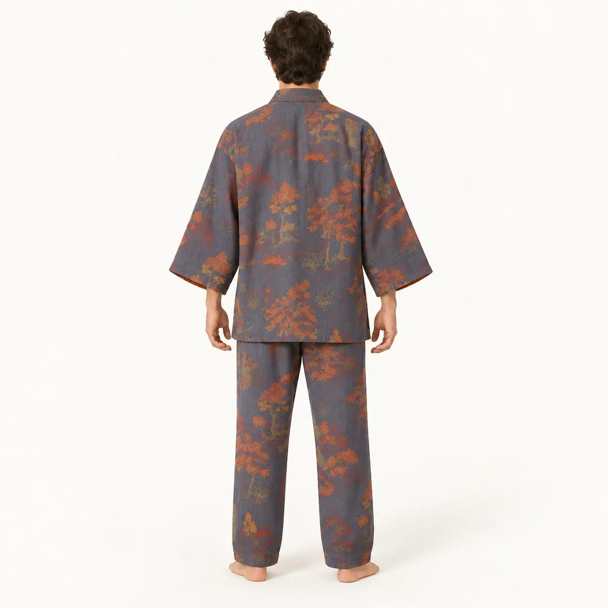 Pyjama Style Kimono Coton – vue 2 | le Juste Pyjama