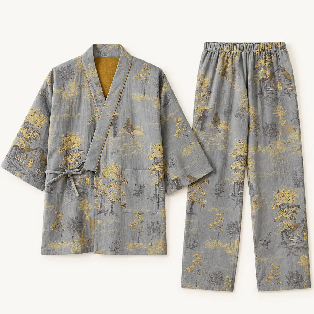 Pyjama Style Kimono Coton – vue 6 | le Juste Pyjama