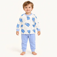 Pyjama Toutes Saisons Imprimé Éléphant En Coton | le Juste Pyjama
