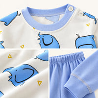 Pyjama Toutes Saisons Imprimé Éléphant En Coton – vue 4 | le Juste Pyjama