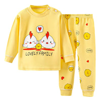 Pyjama Toutes Saisons Imprimé Éléphant En Coton coloris jaune | le Juste Pyjama