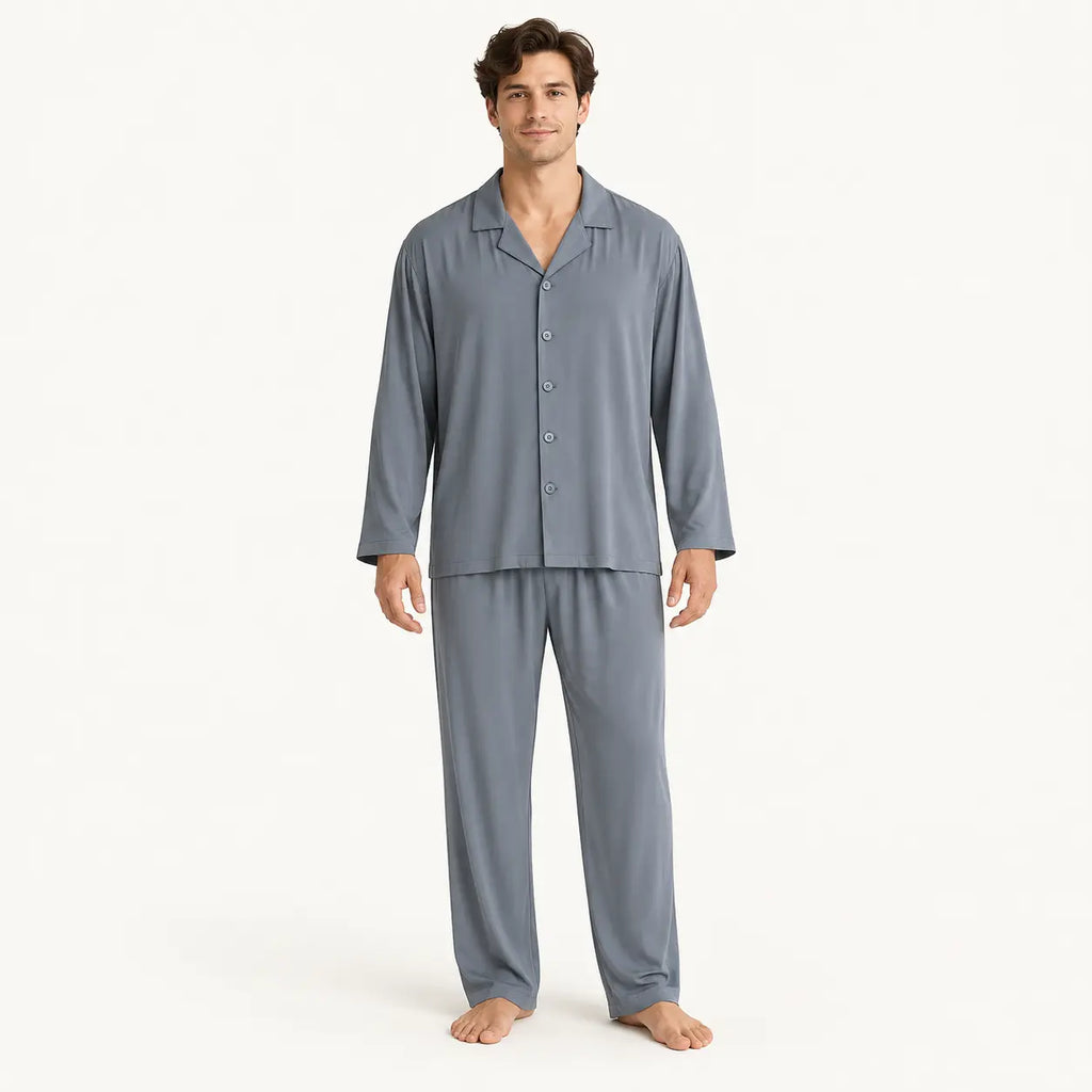 Pyjama Viscose Satiné Col Tailleur | le Juste Pyjama