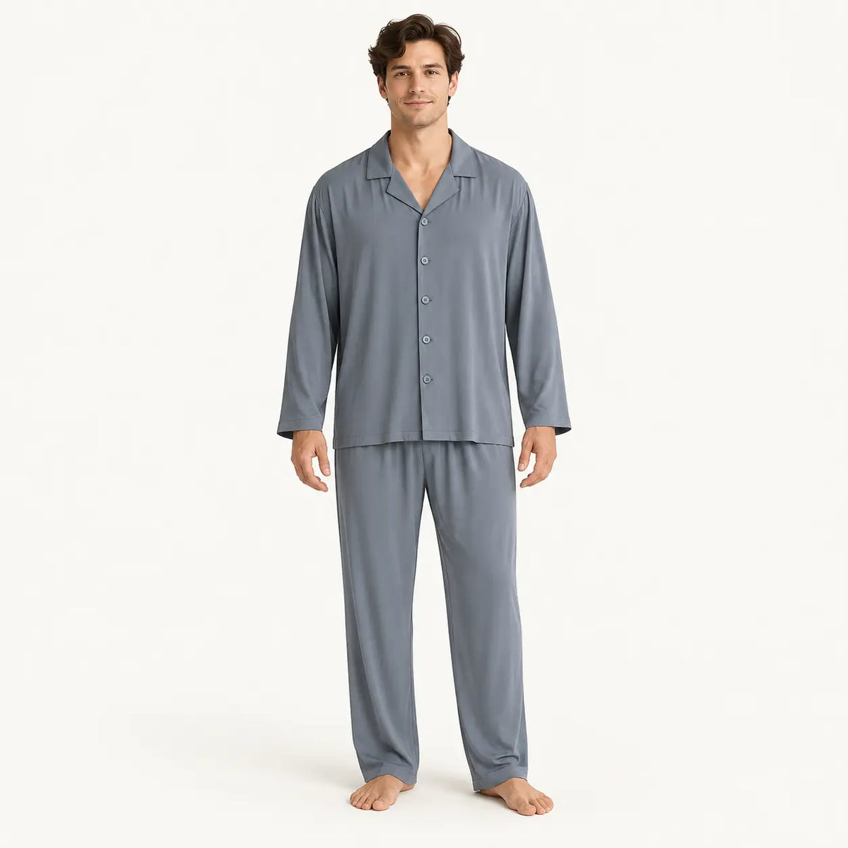 Pyjama Viscose Satiné Col Tailleur | le Juste Pyjama