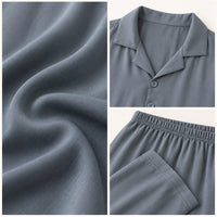 Pyjama Viscose Satiné Col Tailleur – vue 4 | le Juste Pyjama