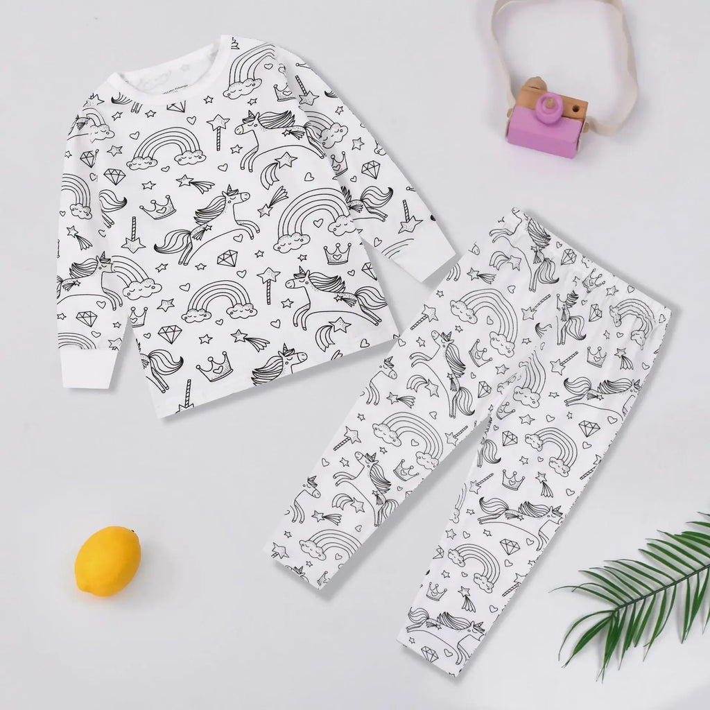 Pyjama À Colorier En Coton – vue 5 | le Juste Pyjama