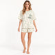 T Shirt Pyjama Femme Manches Courtes Et Short Motif | le Juste Pyjama