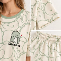 T Shirt Pyjama Femme Manches Courtes Et Short Motif – vue 4 | le Juste Pyjama