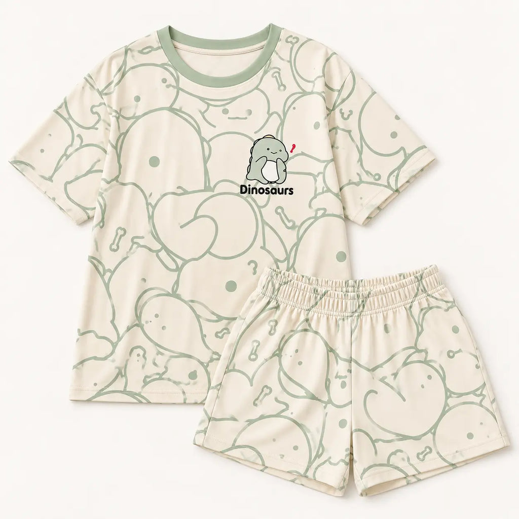 T Shirt Pyjama Femme Manches Courtes Et Short Motif – vue 6 | le Juste Pyjama